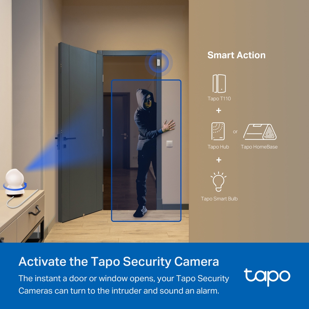 Tapo T110 Sensor de Contacto Inteligente para Puerta y Ventana - Imagen 2