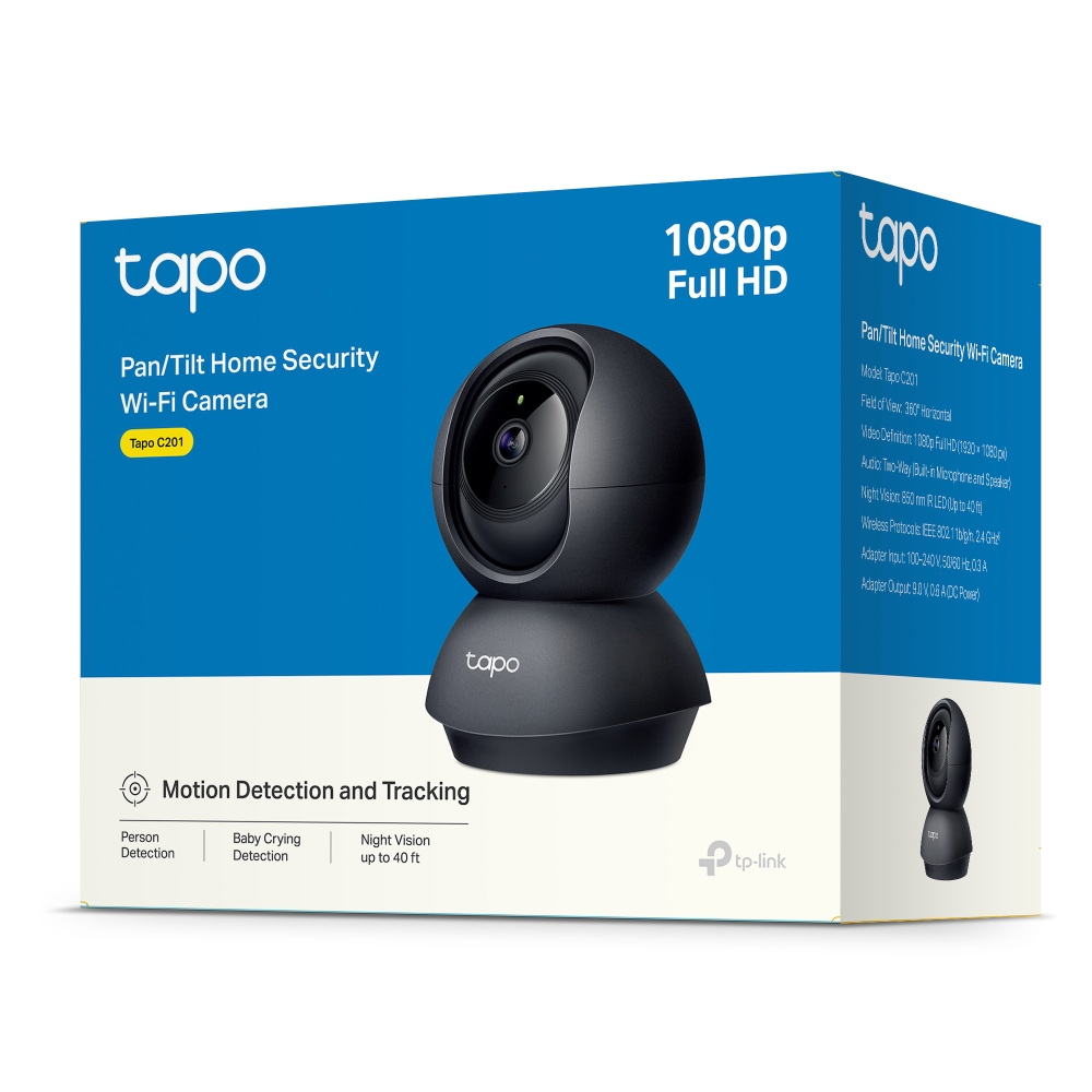 Tapo C201 Cámara de Vigilancia Wi-Fi HD de 360 Grados con IA y Detección de Llanto de Bebé - Imagen 4