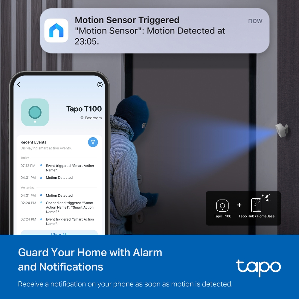 Tapo T100 Sensor de Movimiento Inteligente - Imagen 4