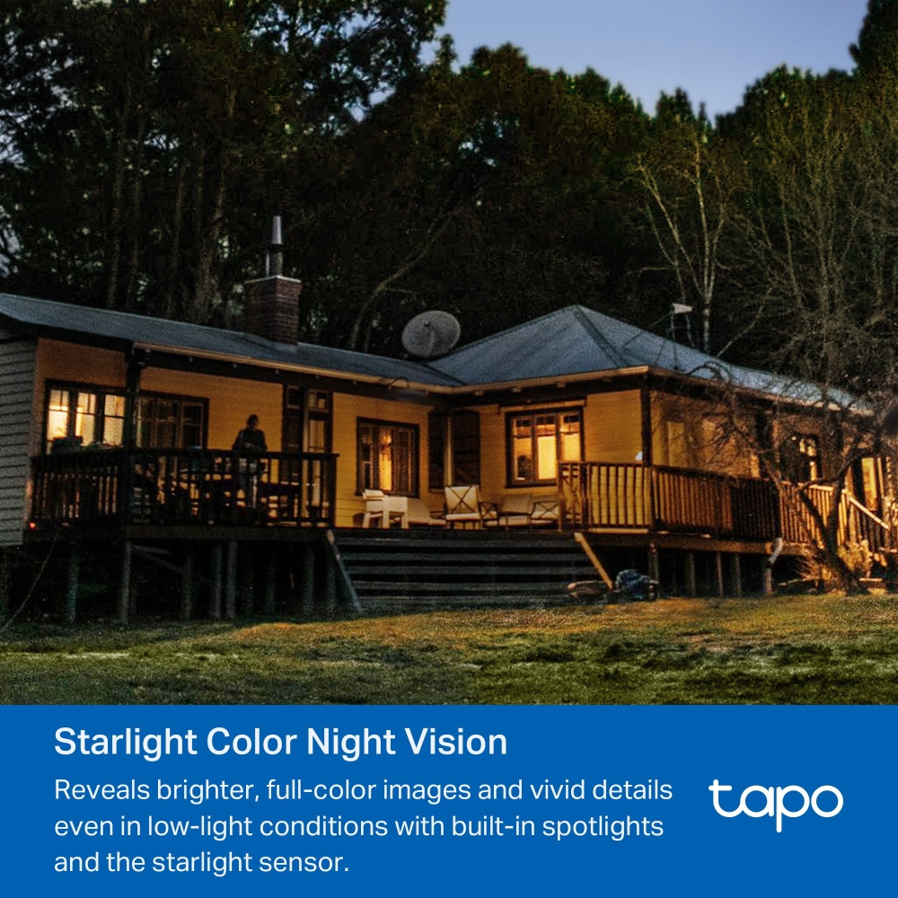 Tapo C520WS Cámara de Vigilancia Wi-Fi para Exteriores con Visión Nocturna a Color y Detección IA Avanzada - Imagen 5